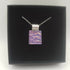 Pink and Gold Dichroic Glass Pendant