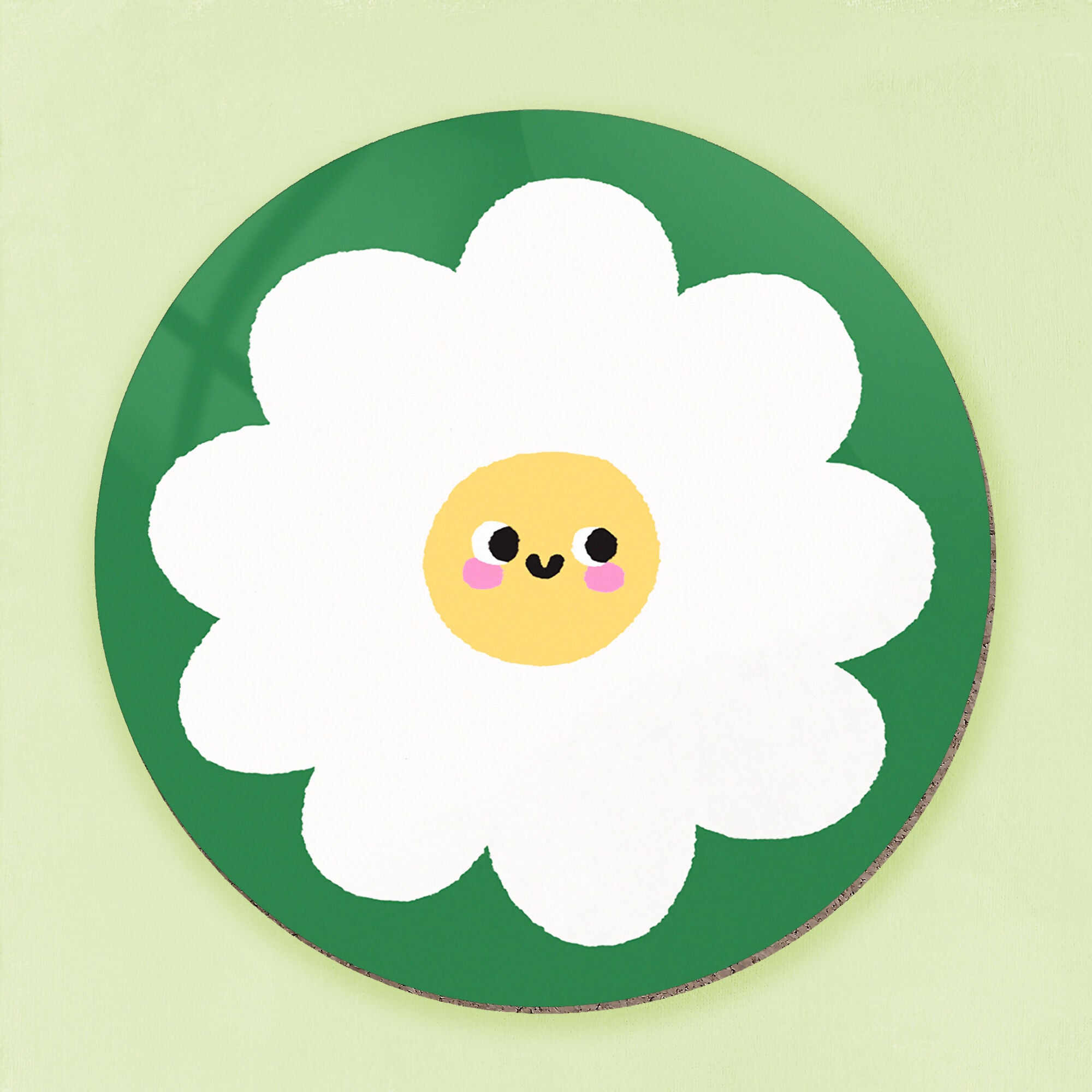 Smiley Flower Coaster