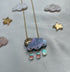 Sunbeam Cloud and Raindrop Neckace
