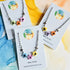 Handmade Resin Rainbow Stars Mum Necklace