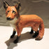 Ceramic standing fox sculpture