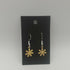 Yellow Enamel Flower Earrings