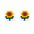 Handmade Beaded Stud Earrings - Pixel Animals, Various Designs