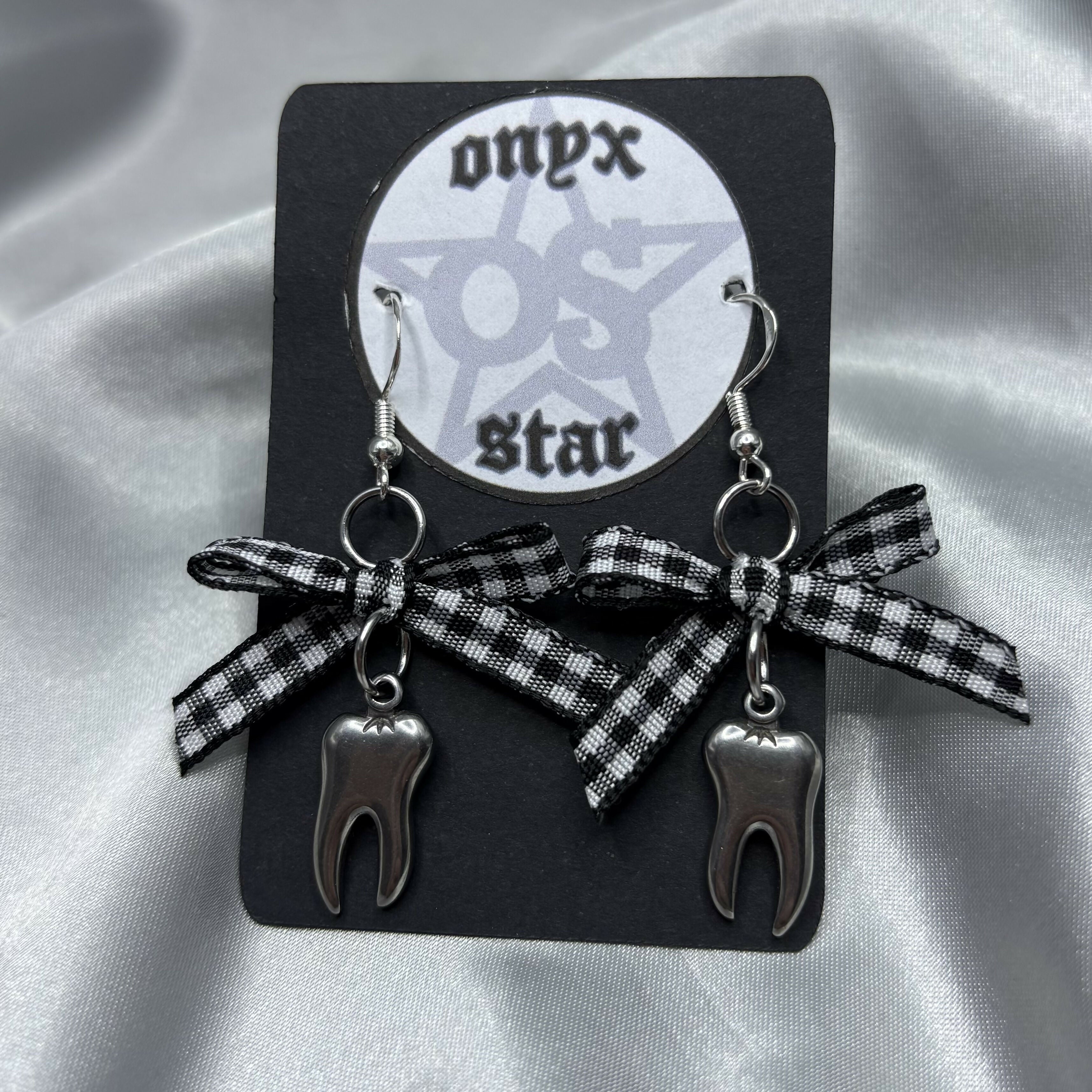 Bow Teeth Earrings