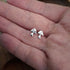 Handmade Silver Toadstool Studs