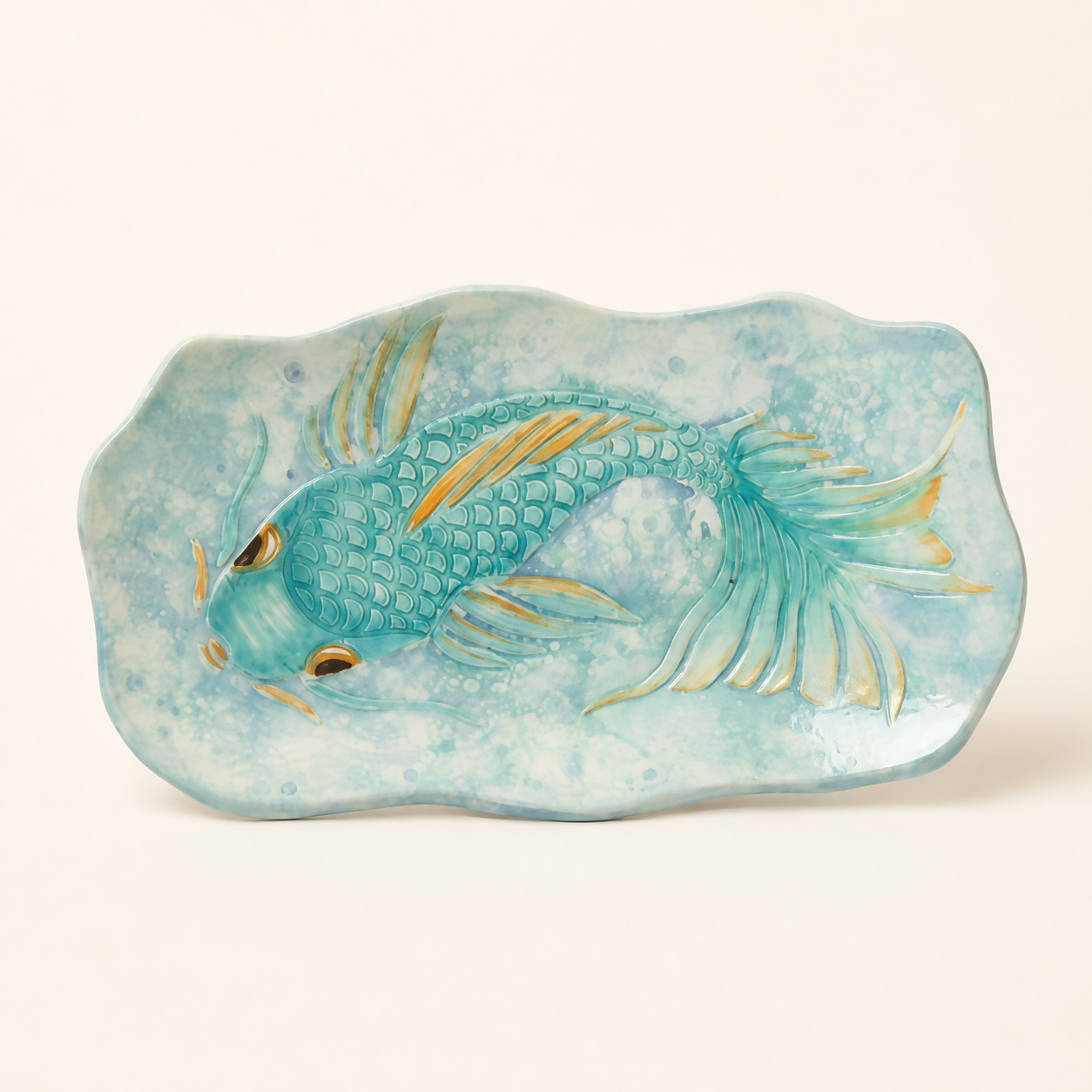 Porcelain Koi Fish Platter