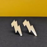 ‘Electra’ Sterling Silver Lightning Stud Earring