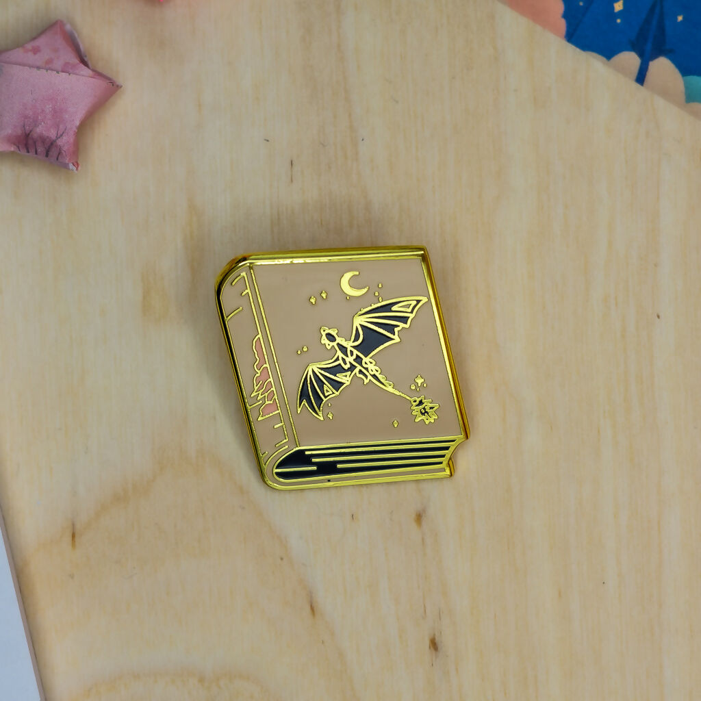 Morning Book Enamel Pin