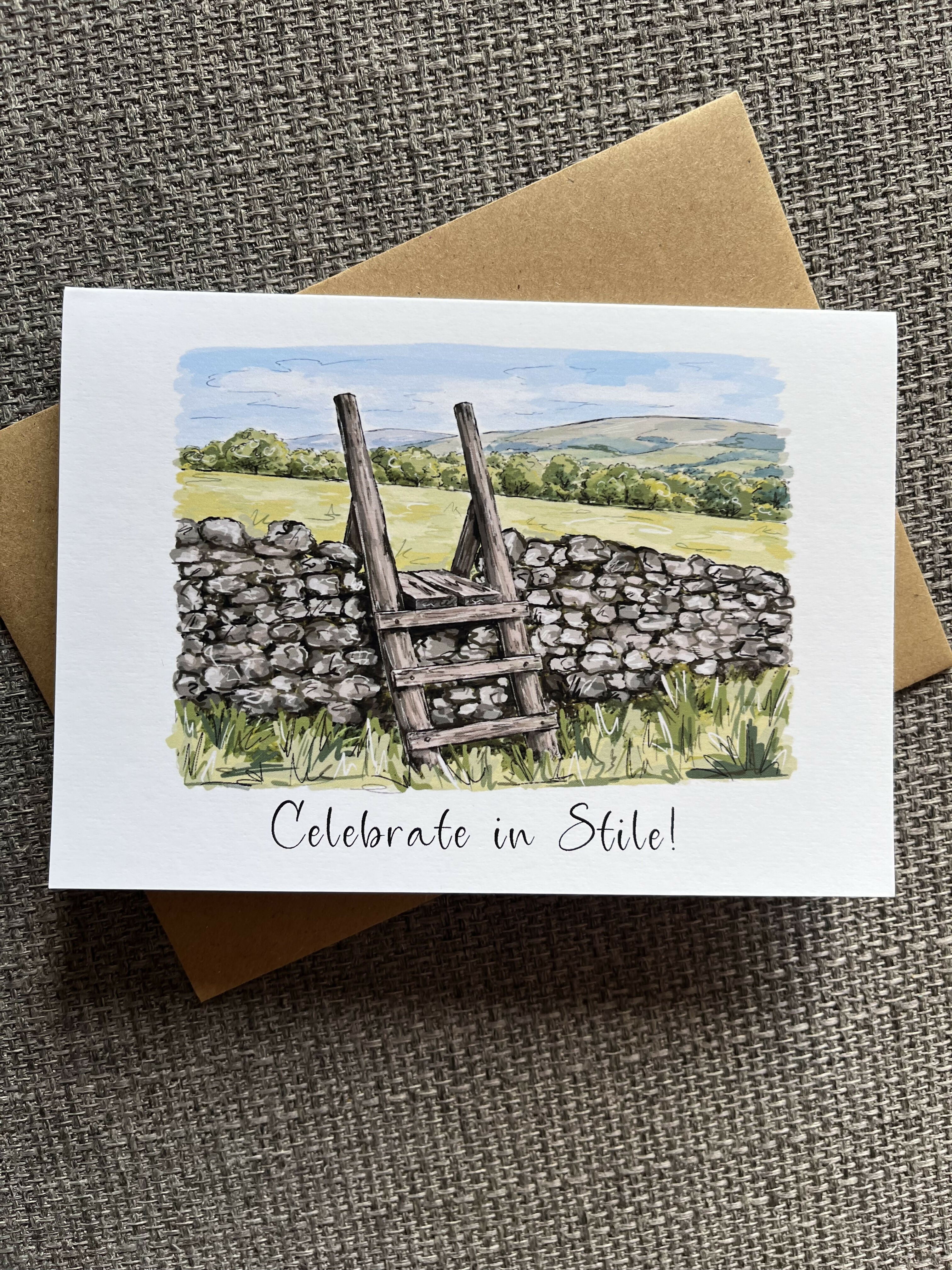 Celebrate in Stile Greetings Card