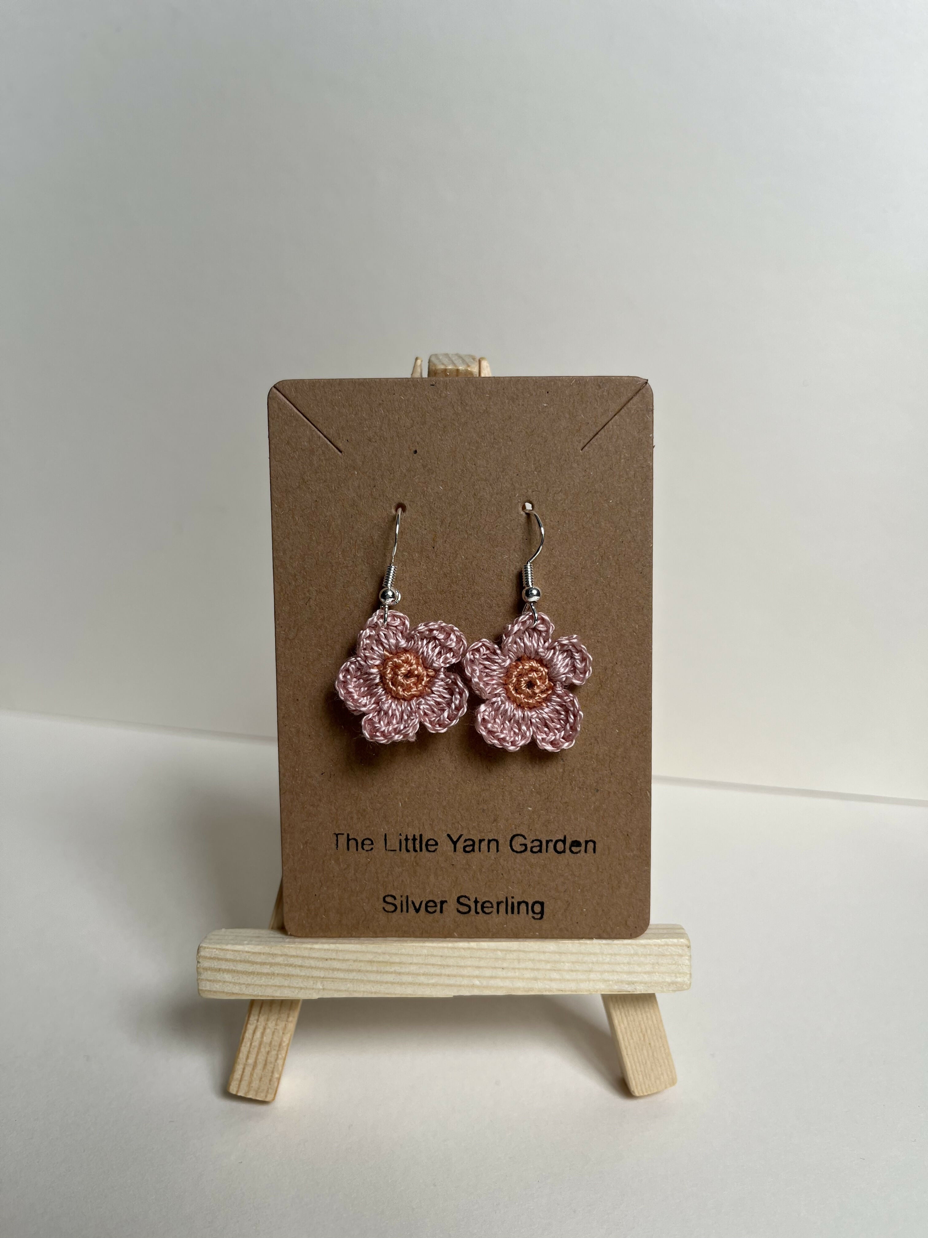 Crochet Flower Earrings