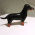 Ceramic Black and tan dachshund dog sculpture