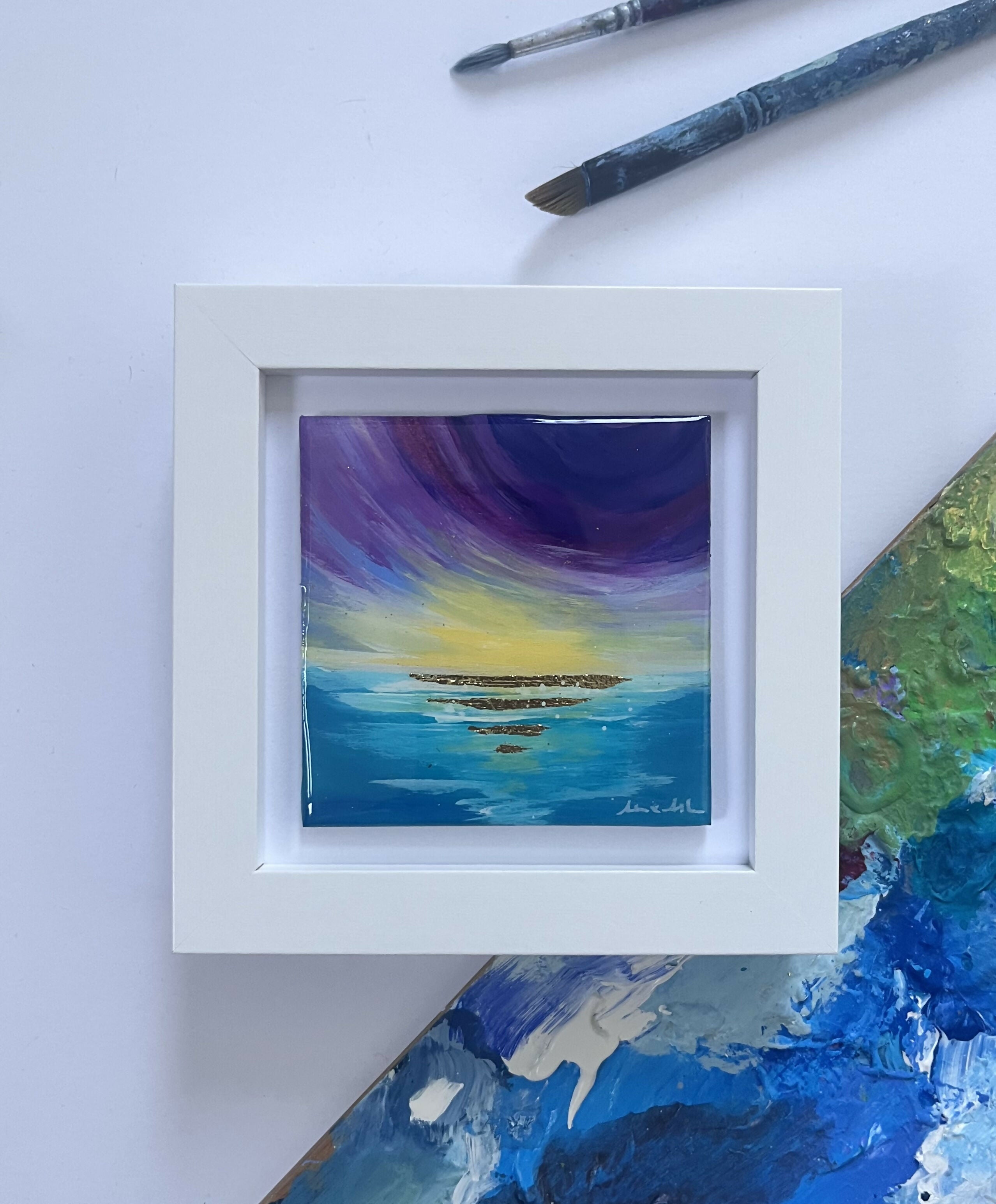 A Plum Sky - Mini Original Painting
