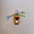 Capybara Toy Purple and Green Trinket Keychain
