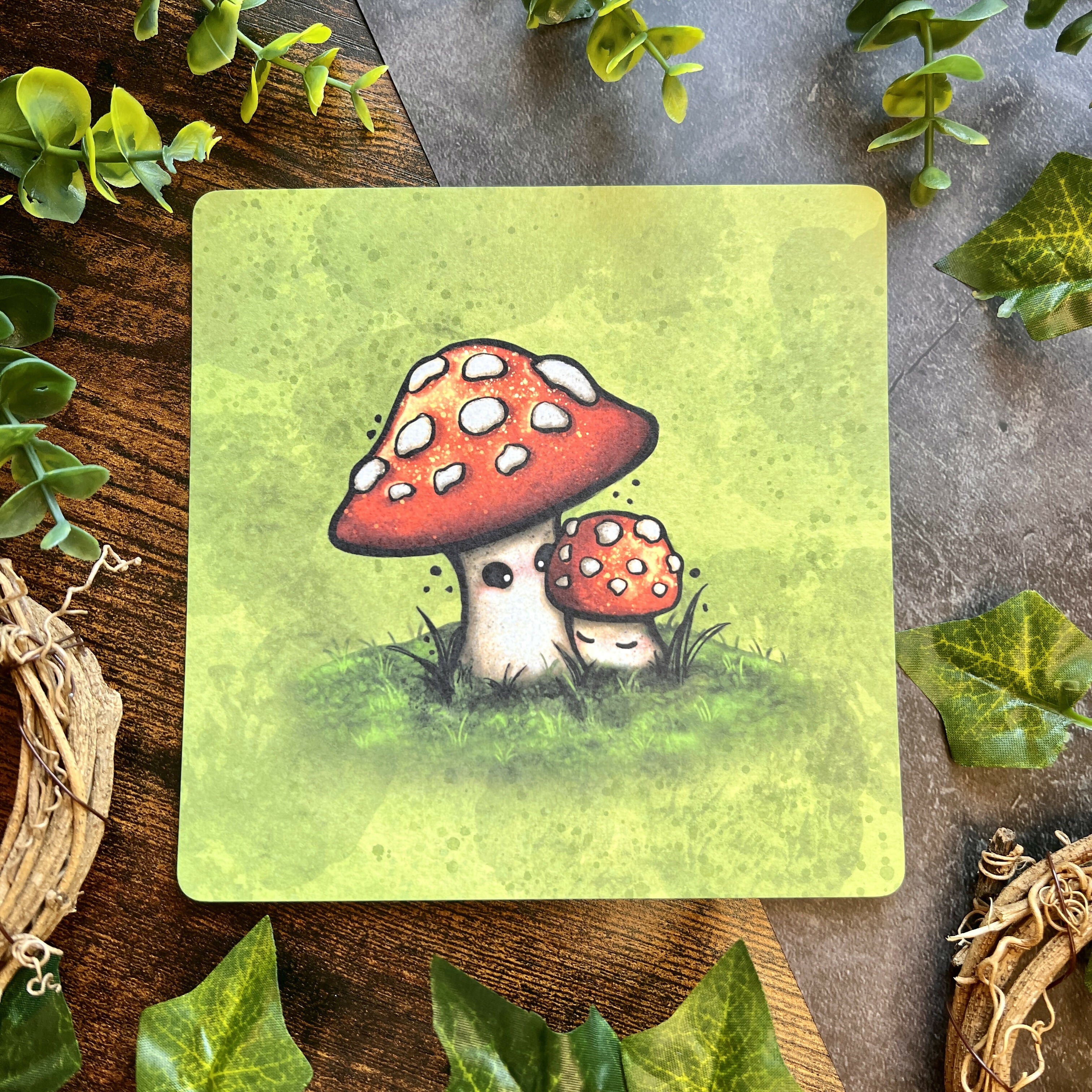 Mushroom Mama Art Print Postcard
