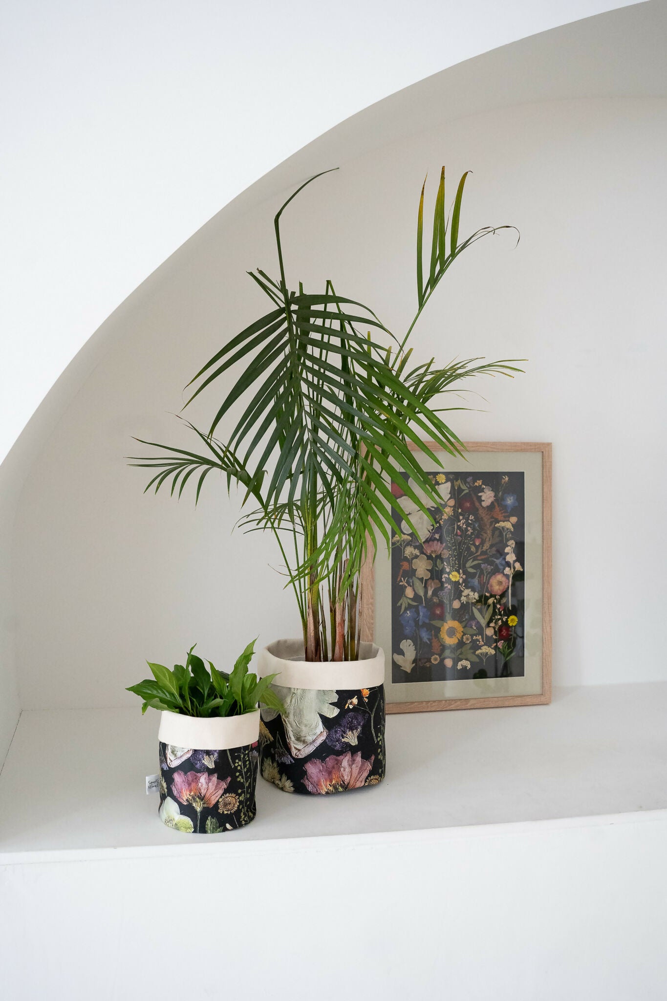 Black Multicoloured Pot Bag - Large