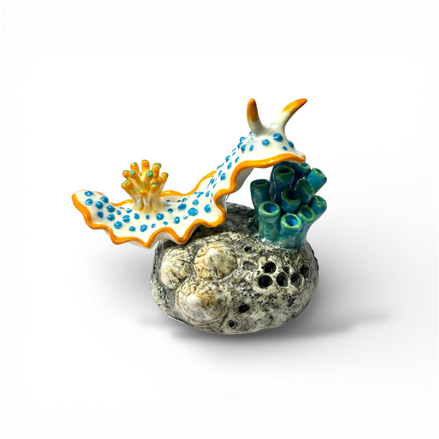 Handmade Porcelain Sea Slug Sculpture