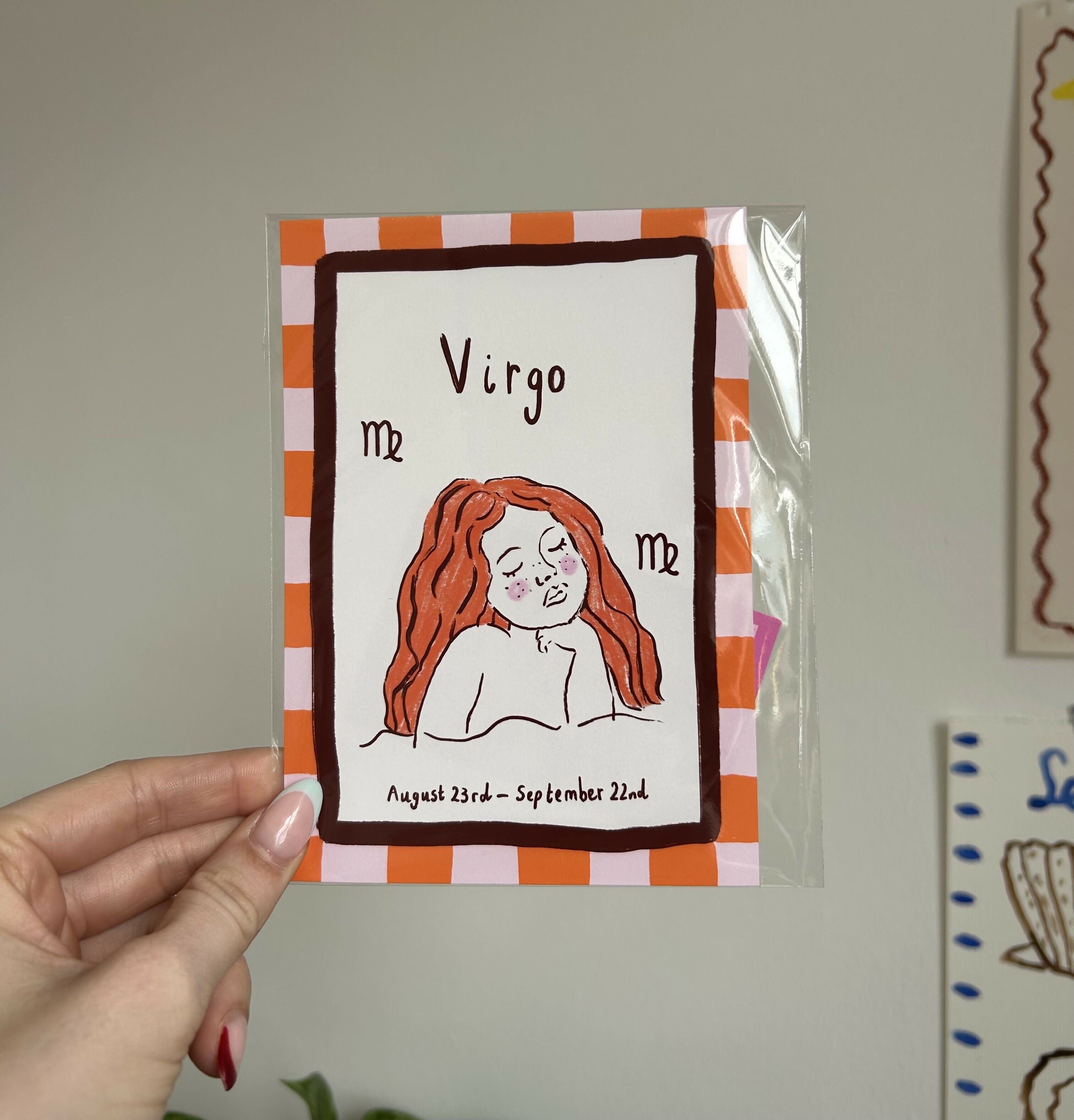 Virgo Starsign A6 Print
