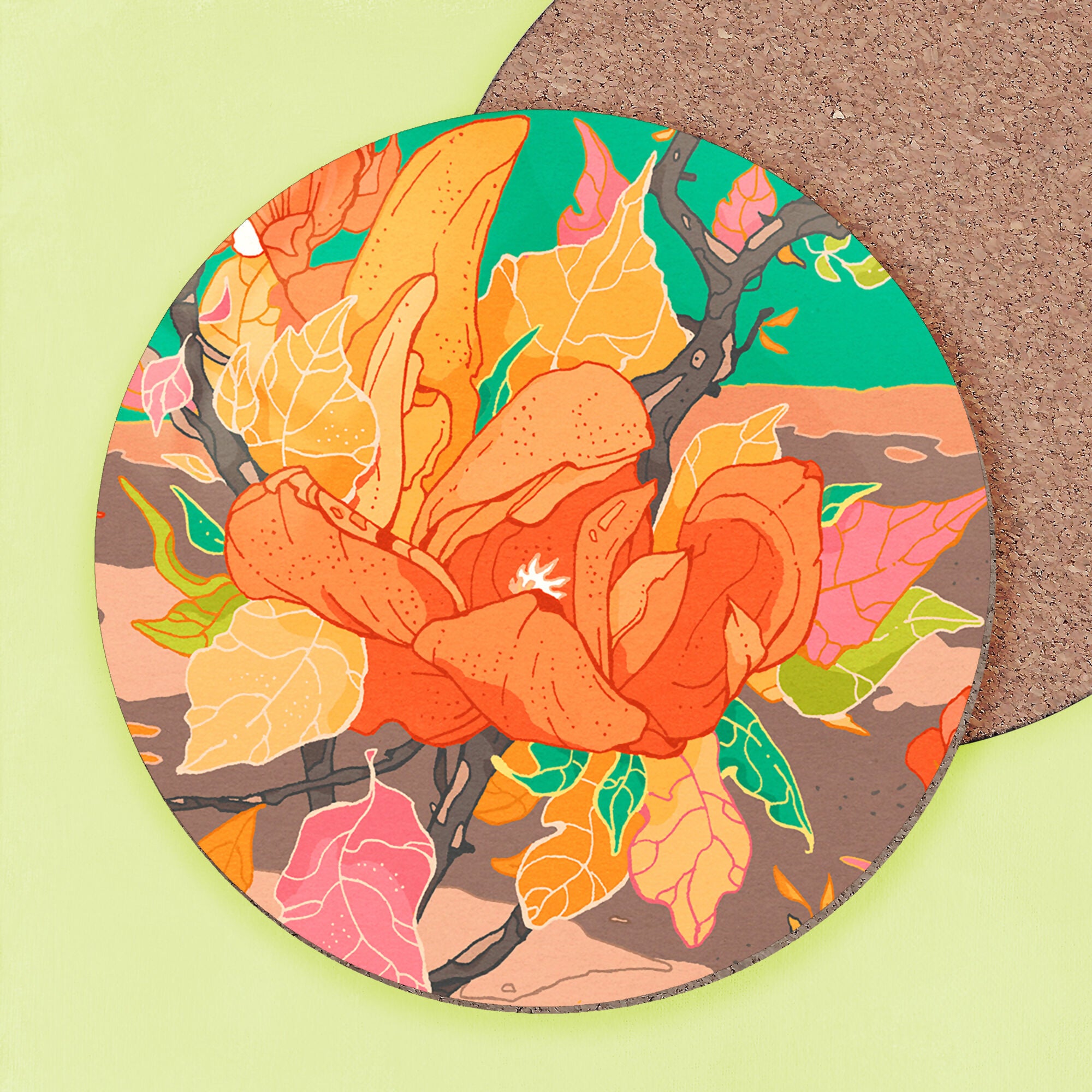 Green Garden Coaster