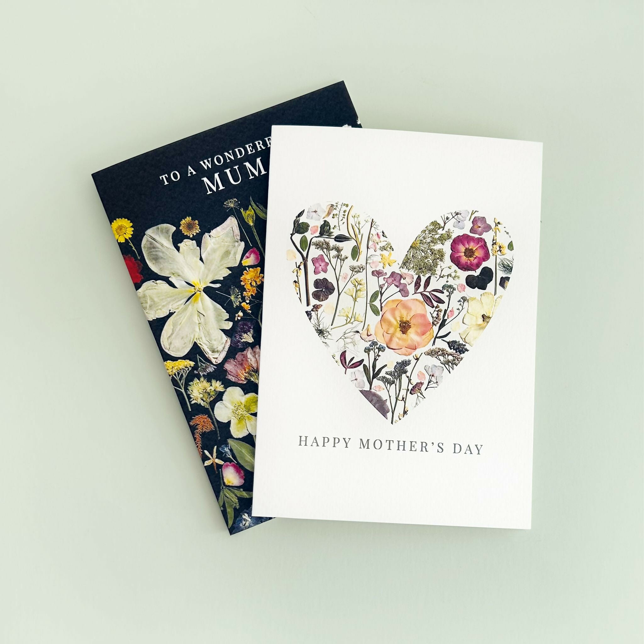 Mother's Day Pressed Flower Print Card