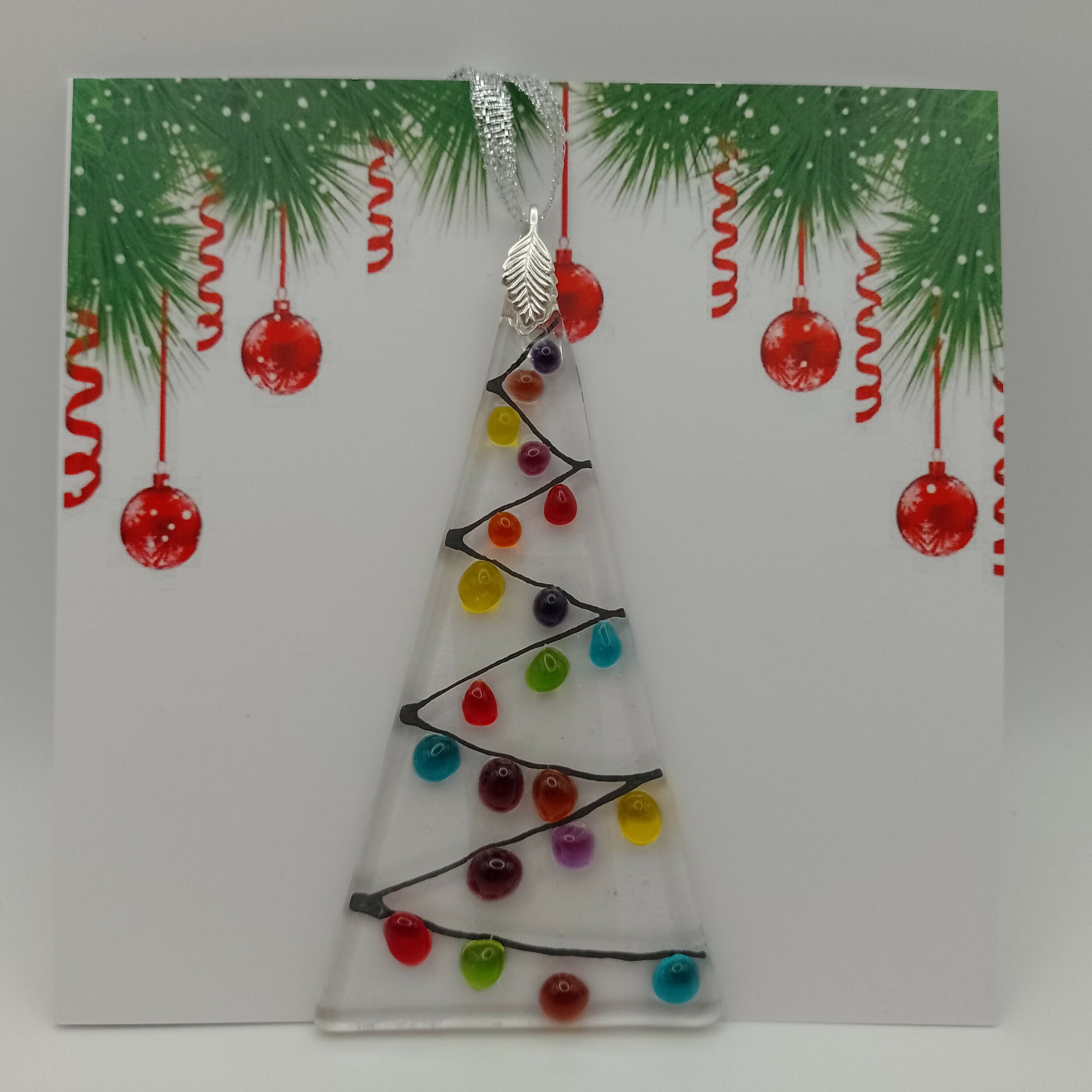 Fused Glass Christmas Card
