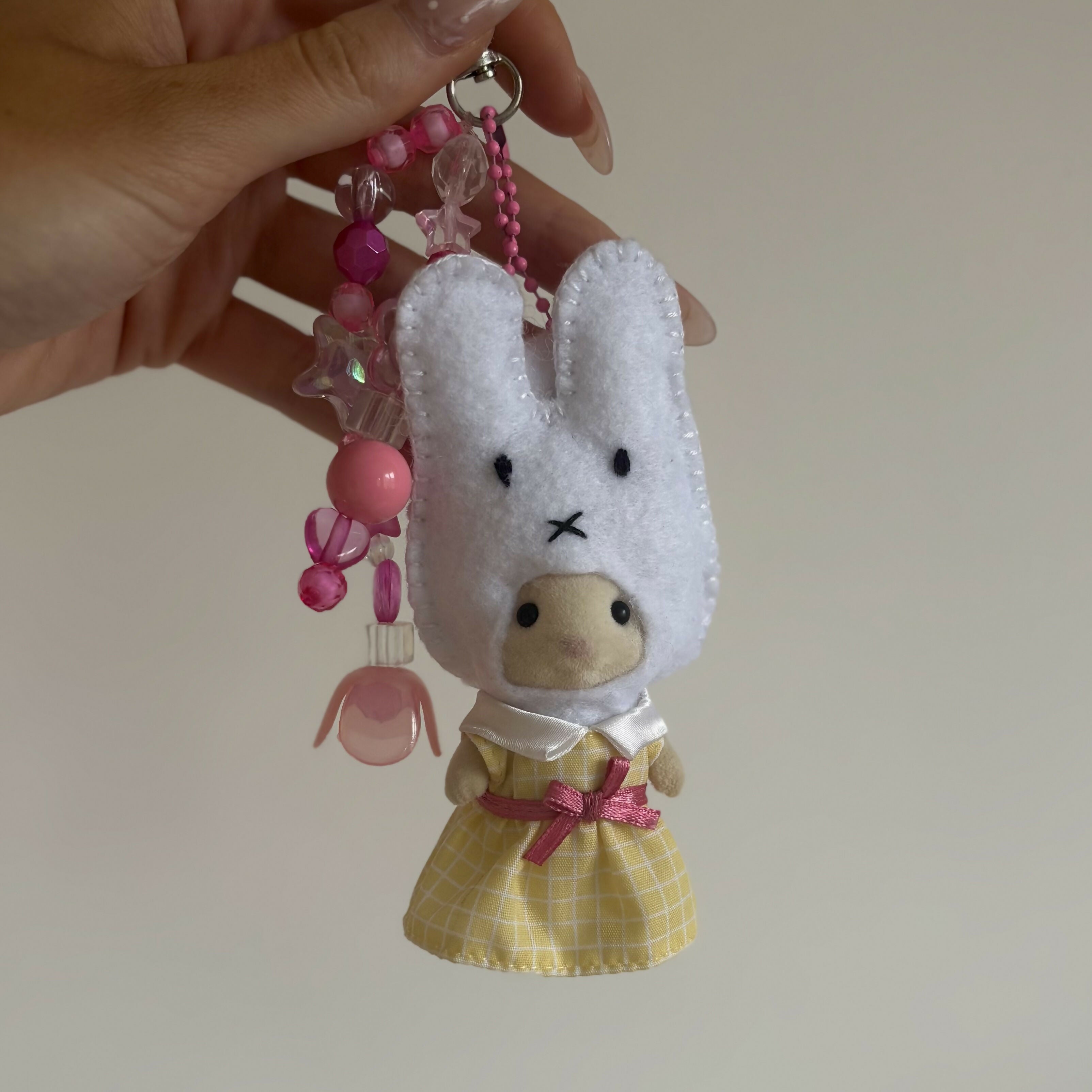 Miffy Bunny Felt Keyring