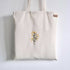 Hand Embroidered Mimosa Flower Tote Bag