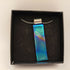 Blue and Turquoise Dichroic Pendant