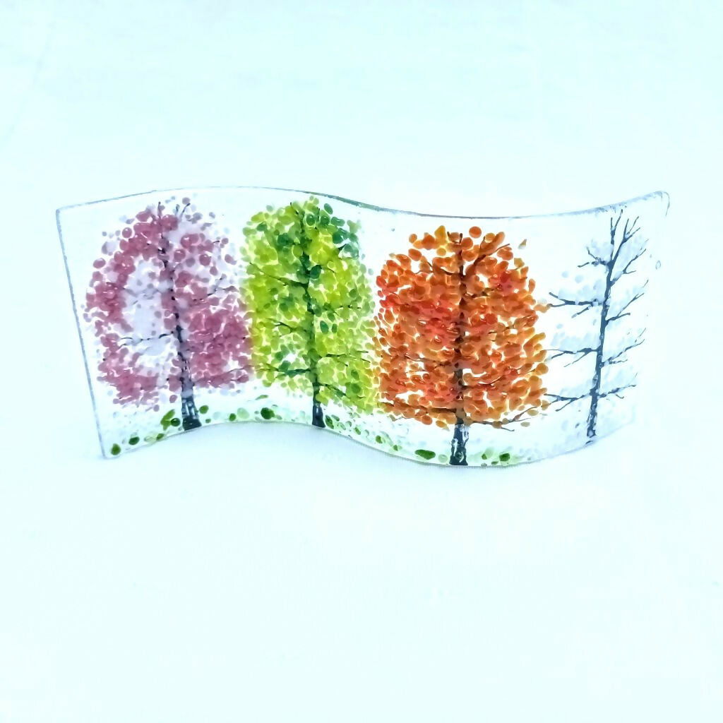 Fused Glass 4 Seasons Wave (Sm)