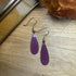 Lovely Purple Tear Drop Earrings