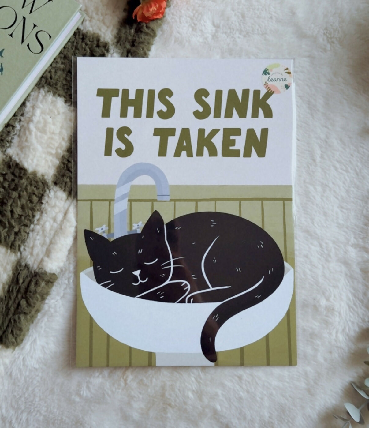 This Sink is Taken Cat Print
