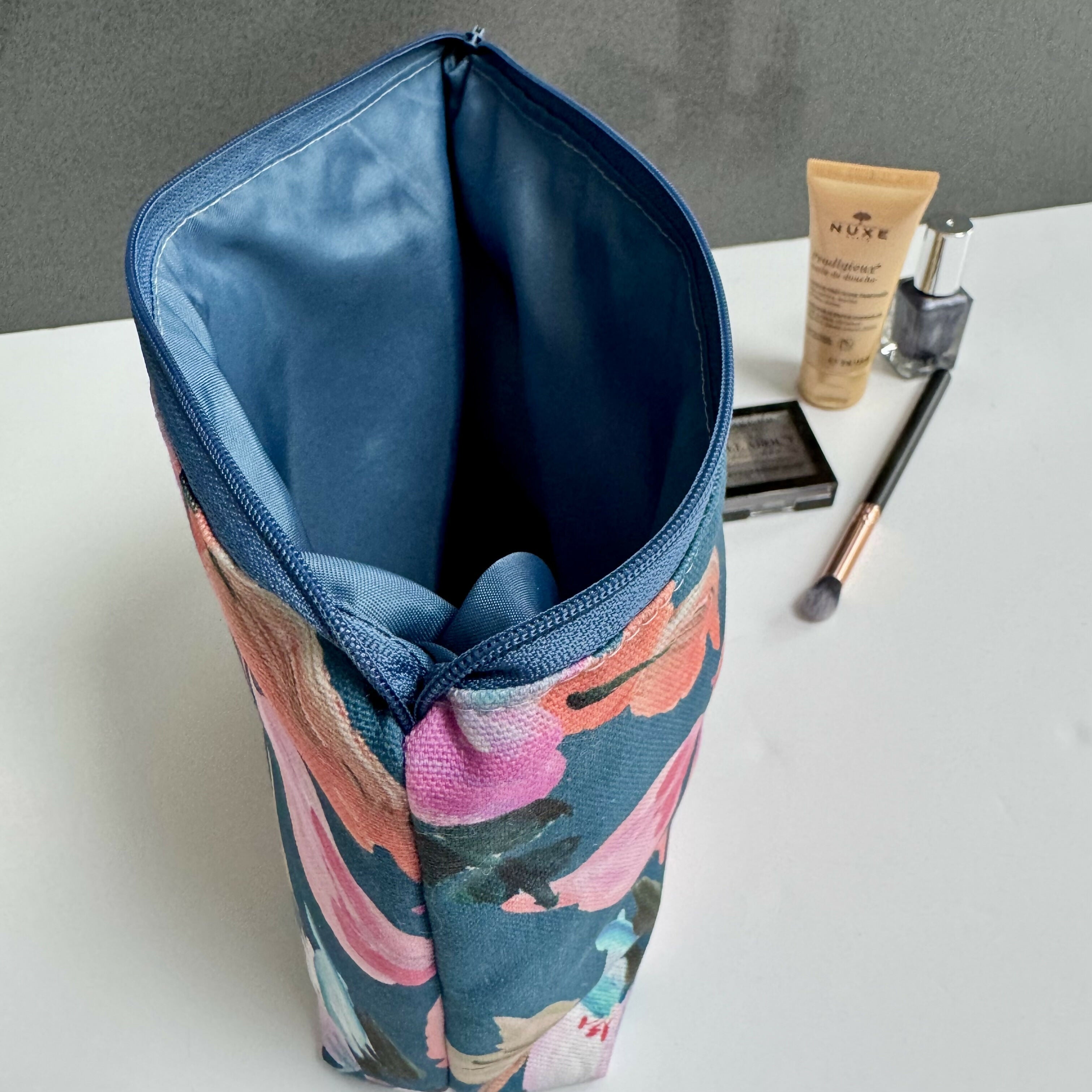 Toiletry Bag - Teal Floral