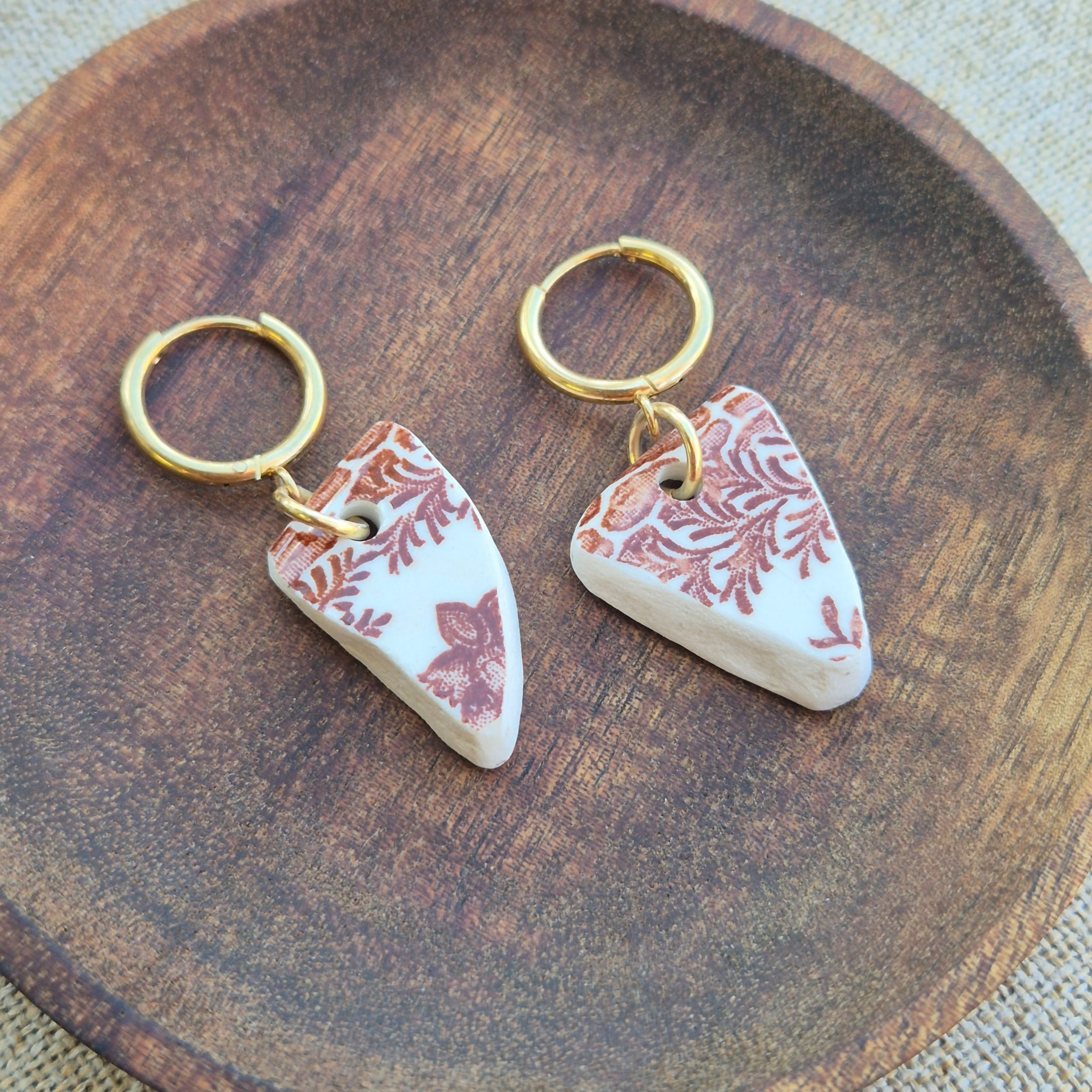 Recycled Ceramic Earring
