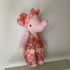 Felt Elephant in Dungarees Soft Toy