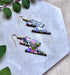 Funky Pattern Collection - Lightening Bolts Polymer Clay Earrings Hooks