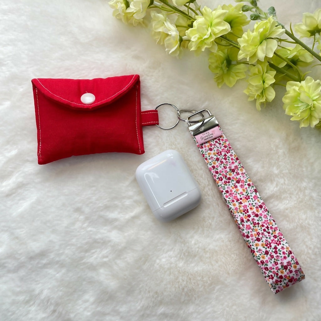 Handmade AirPod Case Padded with Wristlet