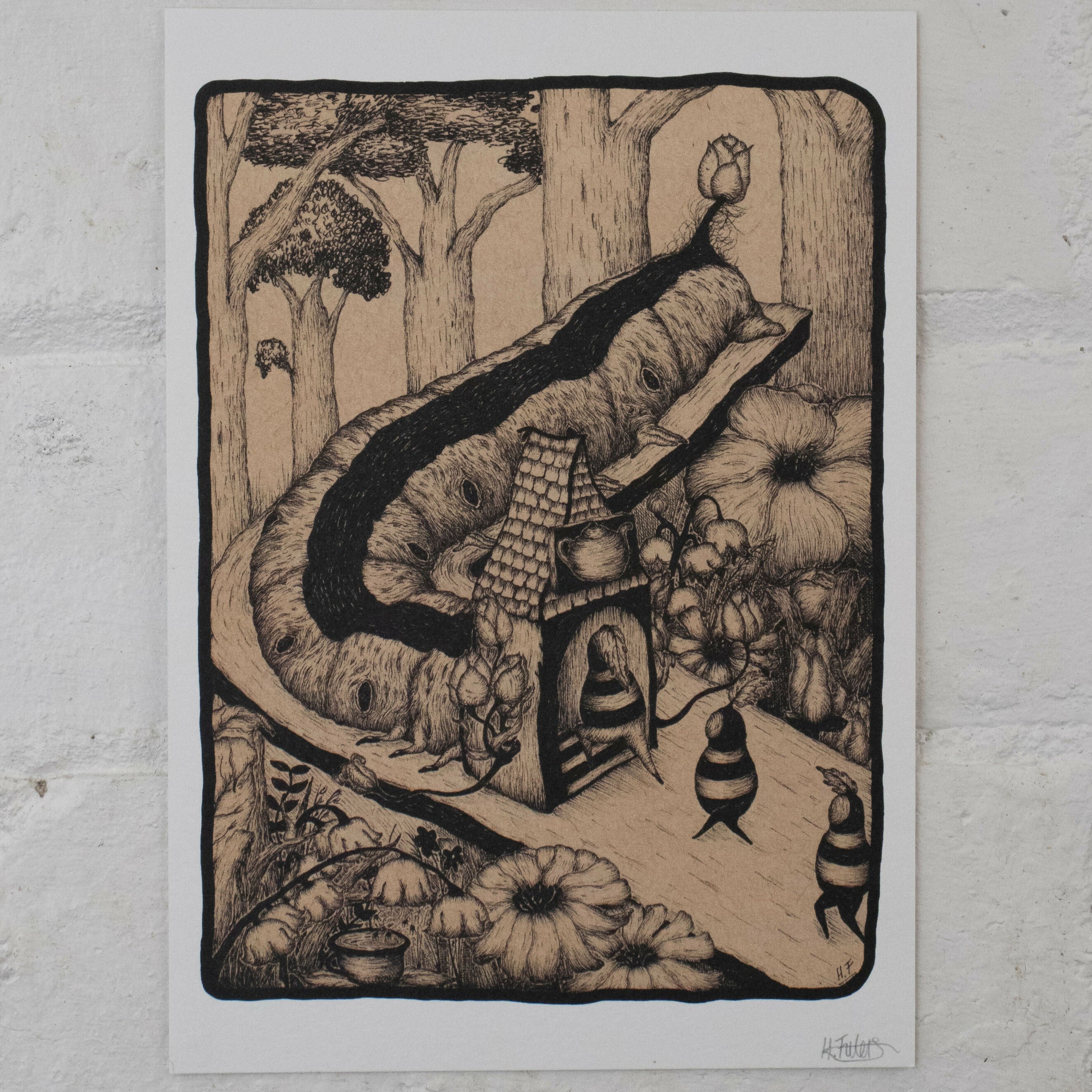A5 Fantasy Creature Art Print