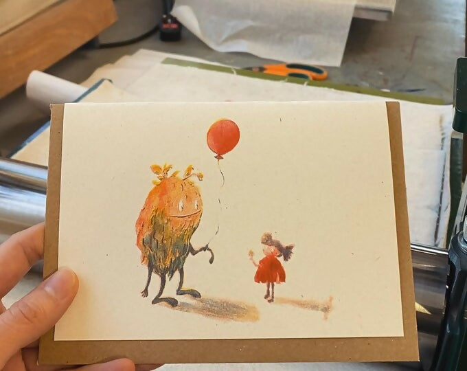 Gift Greeting Card Riso Print Card