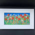 Poppies & Daisies Original Oil Painting On Wood In White Frame