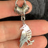 CHAINMAIL CROW EARRINGS - STAINLESS STEEL