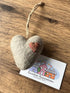 Felt Heart Hanging Decoration