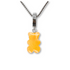 Sugar Coated Gummy Bear Pendant in Tangerine Dream