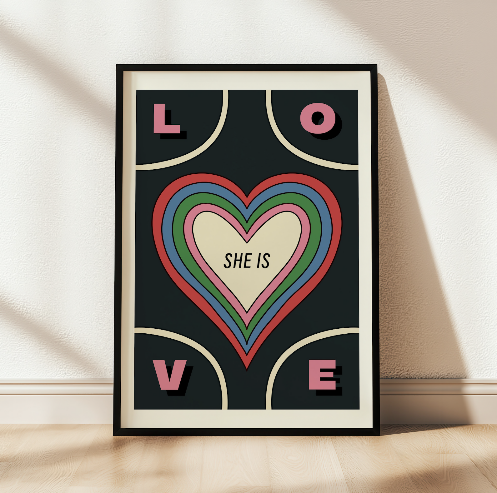 She Is Love Art Print