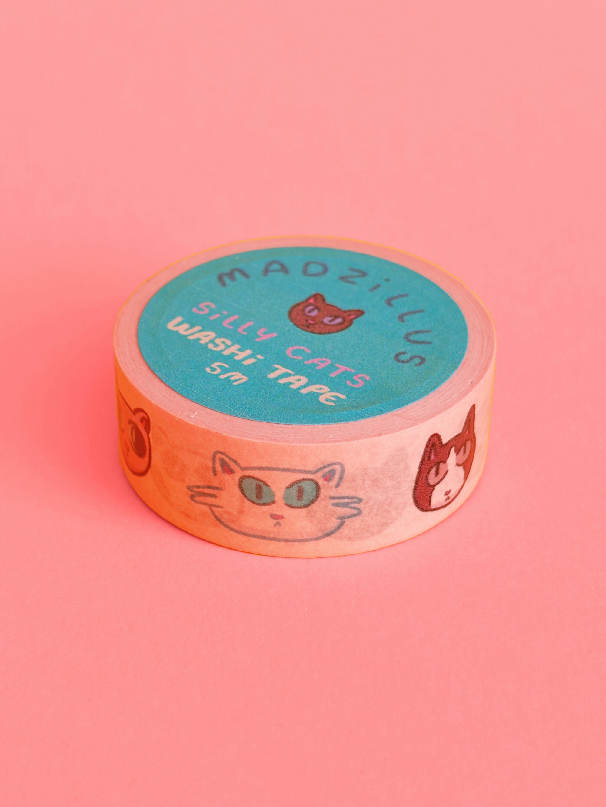 Silly Cats Washi Tape