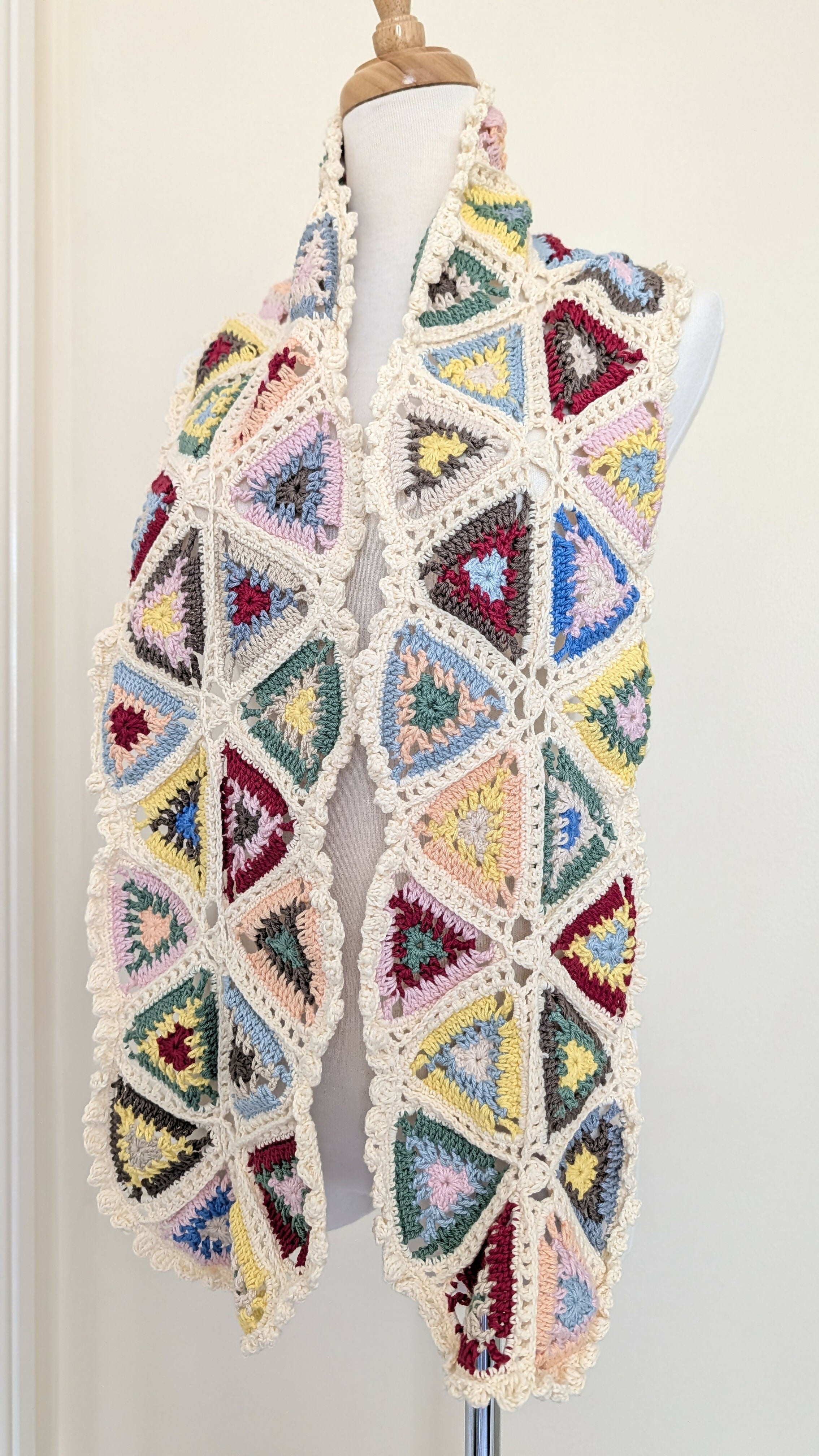 Scarf - Triangles In Bright Colours