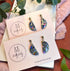 Funky Pattern Collection - Small Semi Circle Polymer Clay Earrings