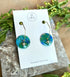 Ocean Dream Collection Polymer Clay Earrings Hexagon Hoops