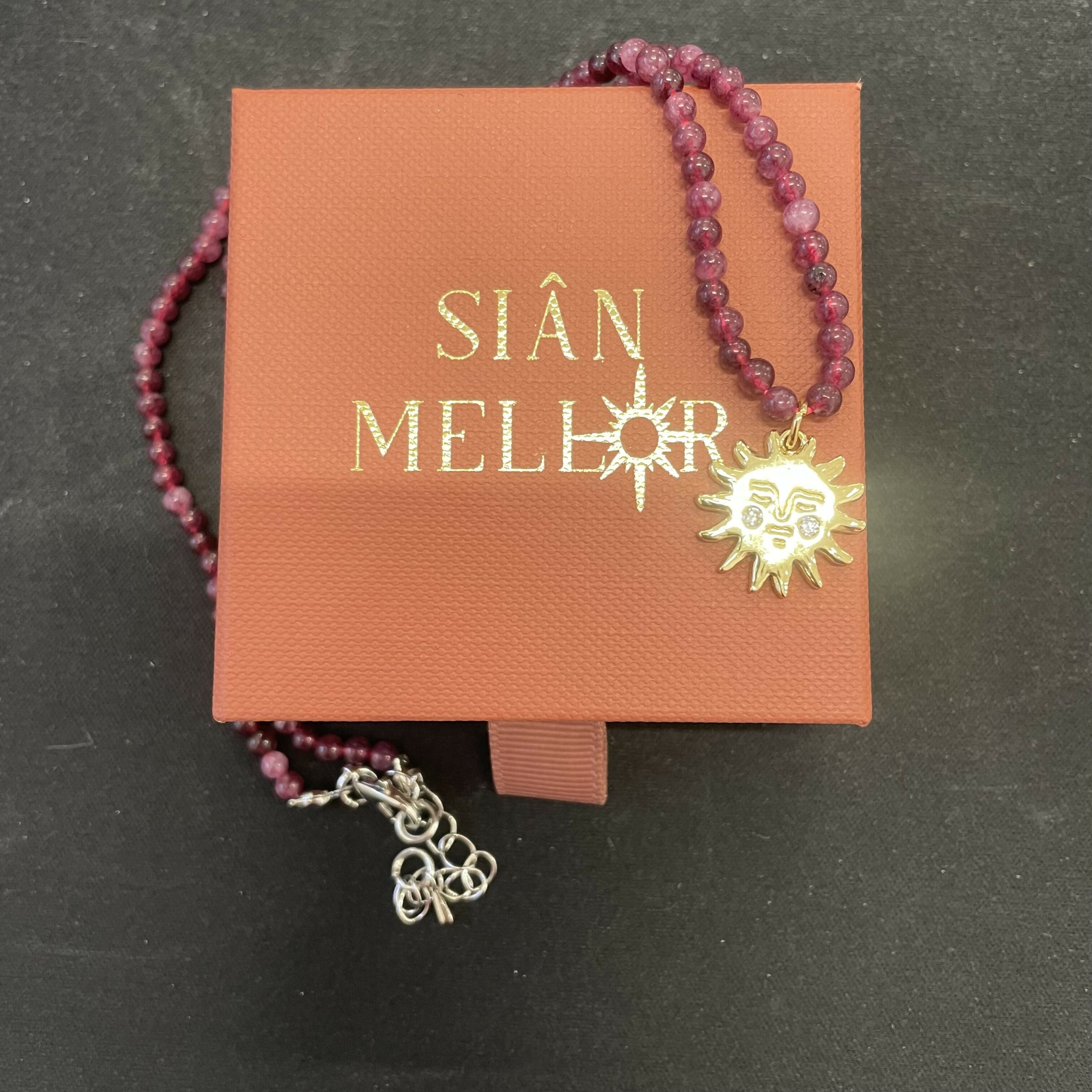 Sun Pendant on Beads