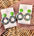 Funky Pattern Collection - Doughnut Polymer Clay Earrings