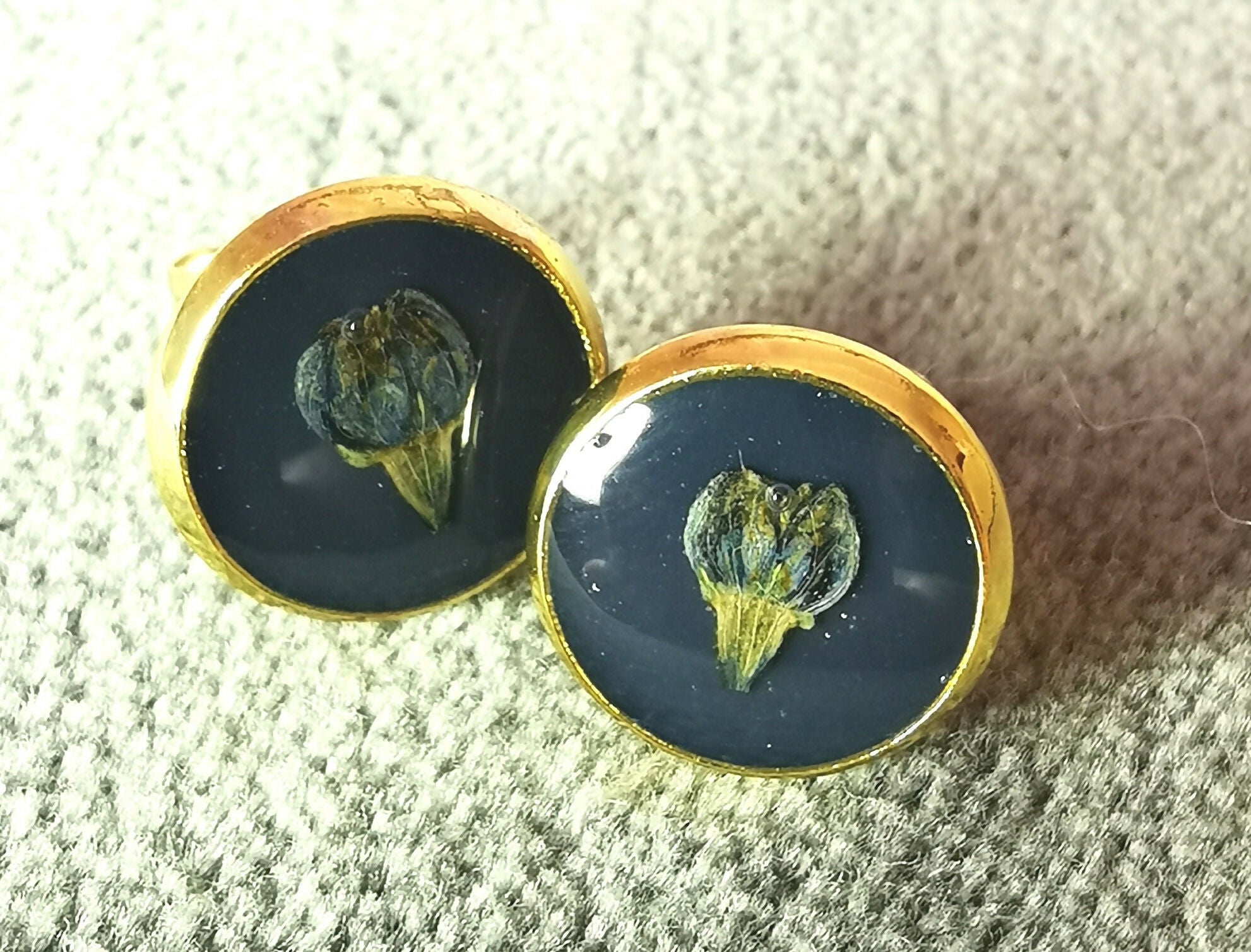 Pressed Flower Earrings