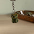 Ceramic Frog Keyring, Reactive Glaze Handmade Frog